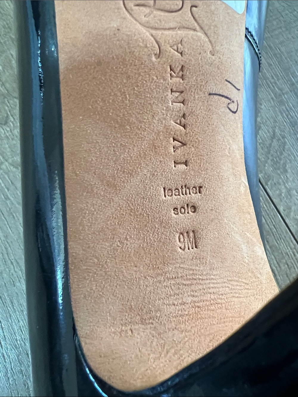 Ivanka Trump Black Patent Round-Toe Pumps - Picture 6 of 6